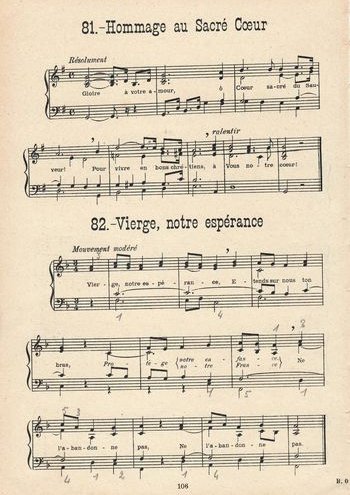 Hommage au Sacré Coeur Partition gratuite